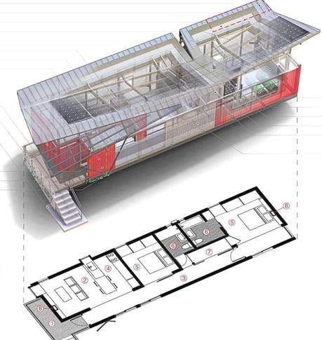 Finished floating house prototype