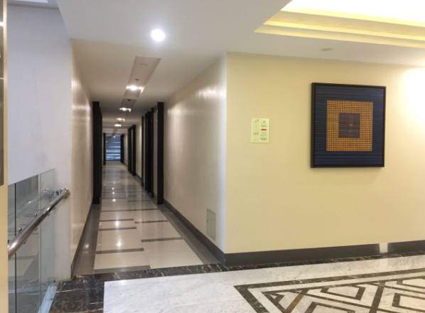Finished hotel corridor
